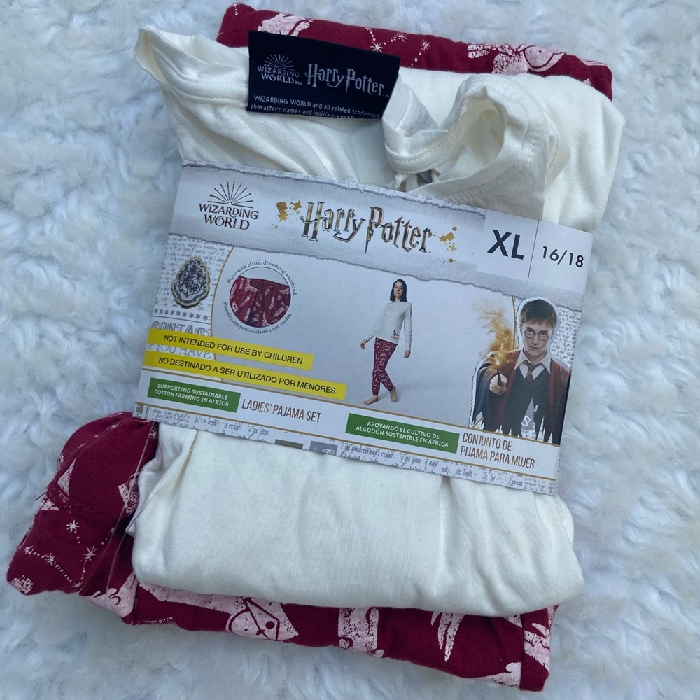 Harry Potter Owl Themed Drawstring Pajamas